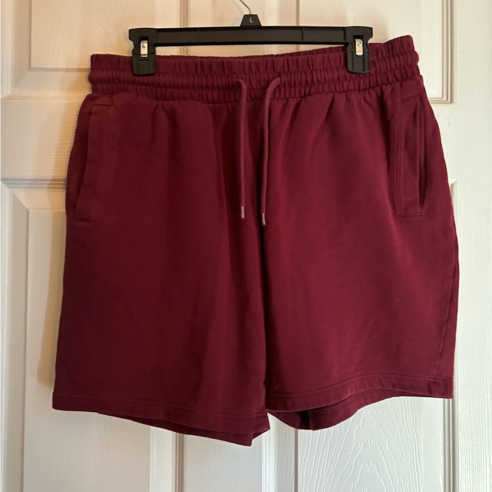 Divided Men's Athletic Shorts - Burgundy